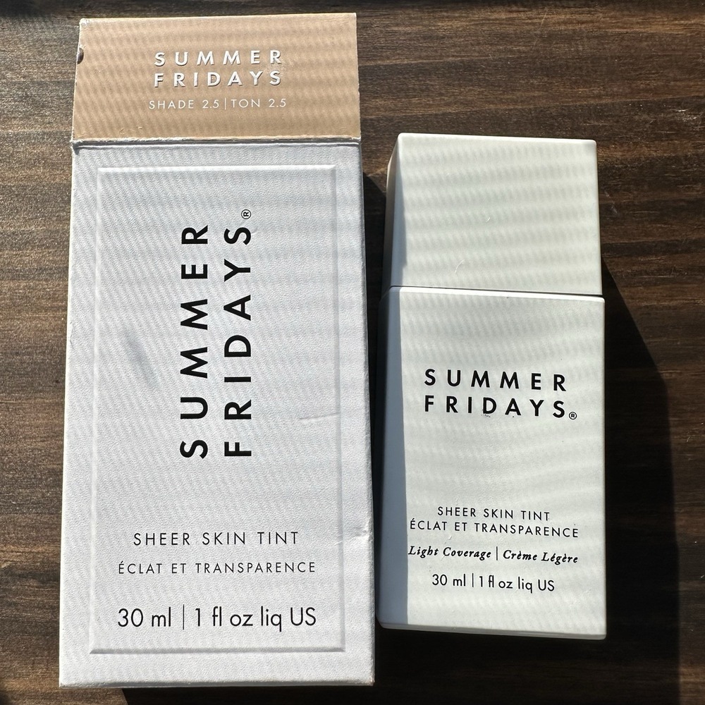 Summer Fridays Sheer Skin Tint - Full Size 1 oz - SHADE 2.5 - NEW NIB